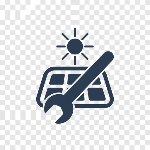 Ground-Mounted Solar Installation icon